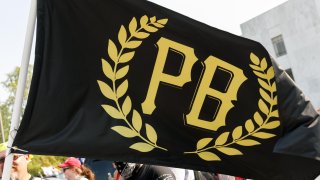 A flag of the Proud Boys