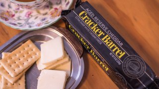 Cracker Barrel brand cheddar cheese