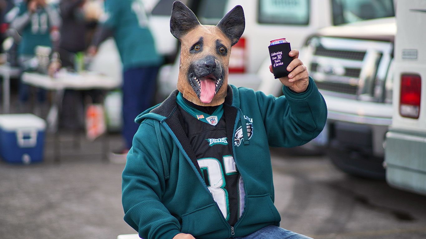 Shop Philadelphia Eagles Dog Hoodie