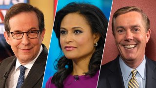 From left: Chris Wallace of Fox News, Kristen Welker of NBC and C-SPAN's Steve Scully will moderate the first three presidential debates between incumbent President Donald Trump and Democratic nominee Joe Biden.