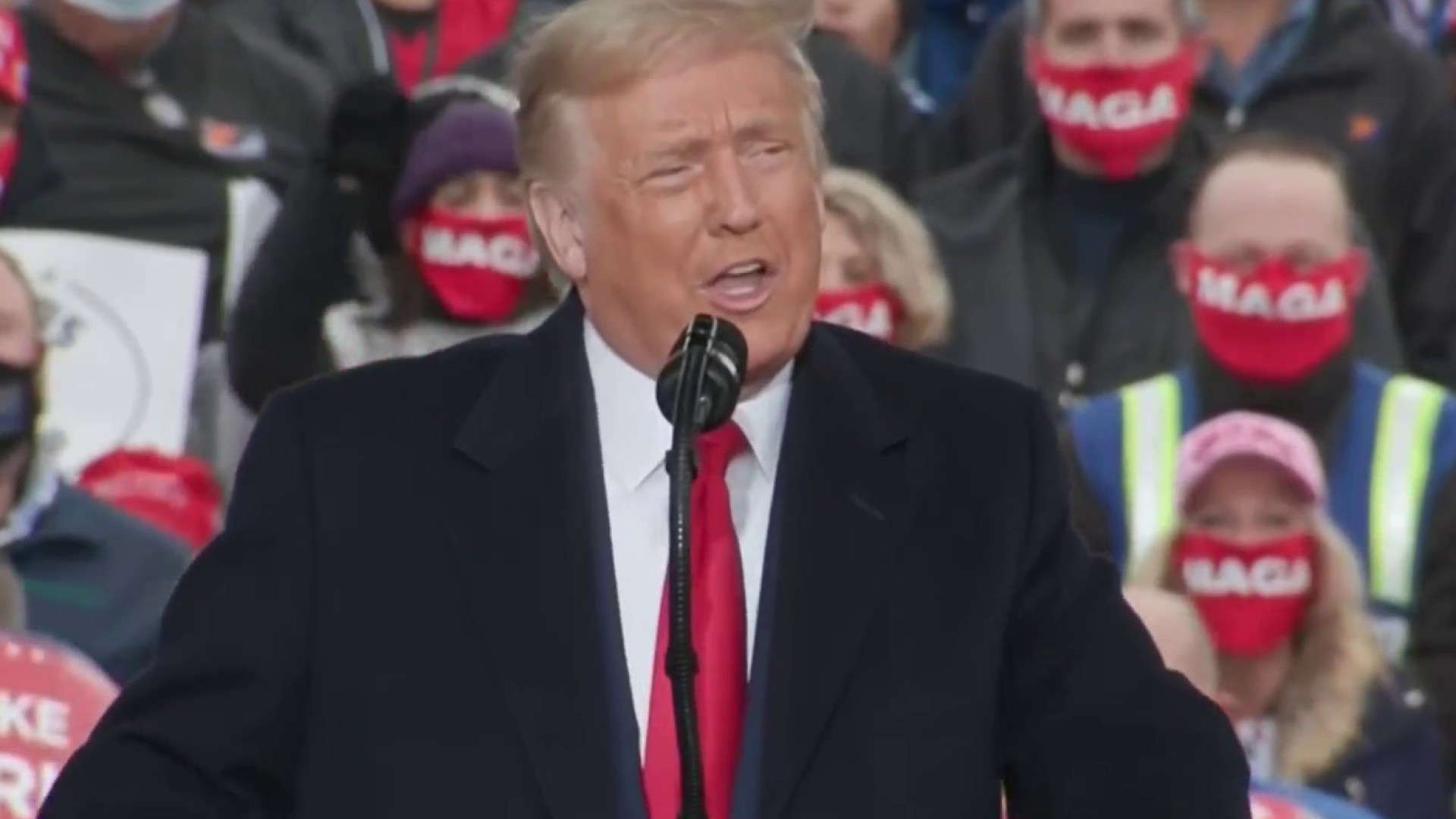 President Trump Makes His Way Across Pennsylvania As Election Day Draws ...