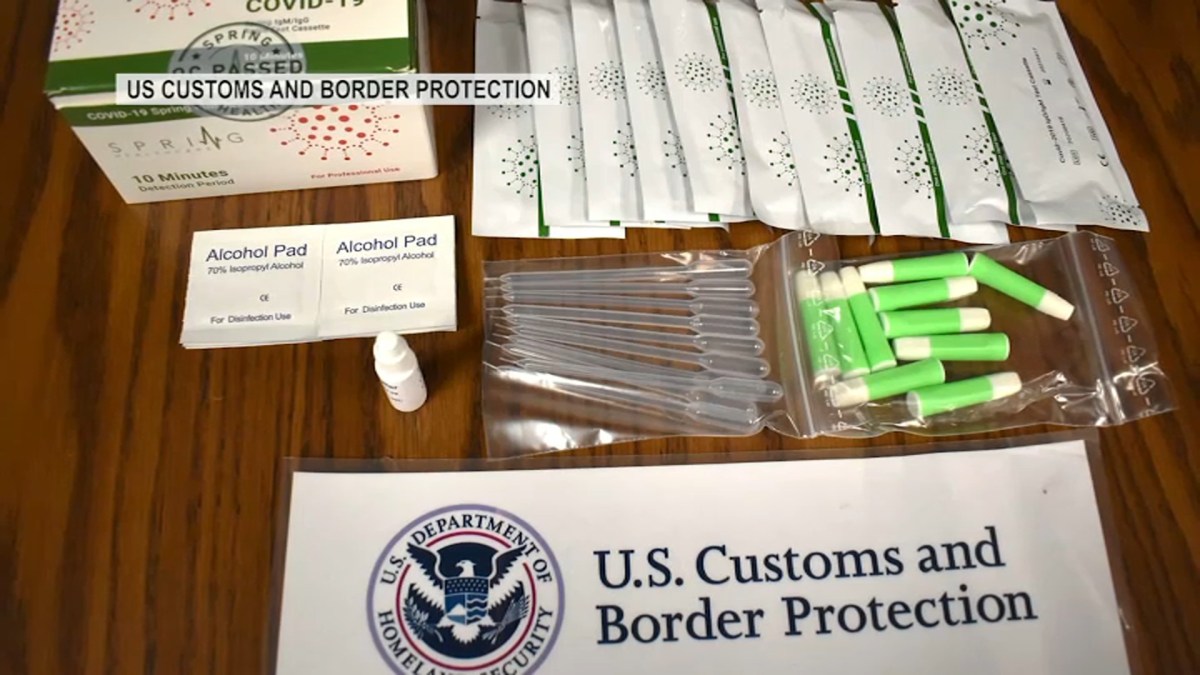 Customs and Border Protection Agents Find Counterfeit COVID Products