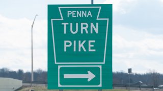 Pennsylvania Turnpike sign.