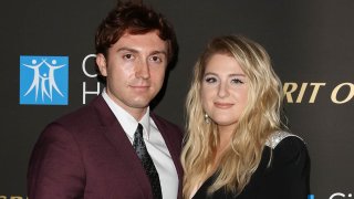 In this Oct. 19, 2019, file photo, Meghan Trainor and Daryl Sabara attend the City Of Hope's Spirit Of Life 2019 Gala at The Barker Hanger in Santa Monica, California.