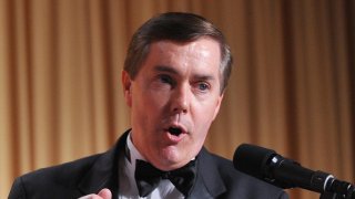 Steve Scully of C-SPAN speaks at the White House Correspondents' Association annual dinner on May 9, 2009 at the Washington Hilton hotel in Washington.