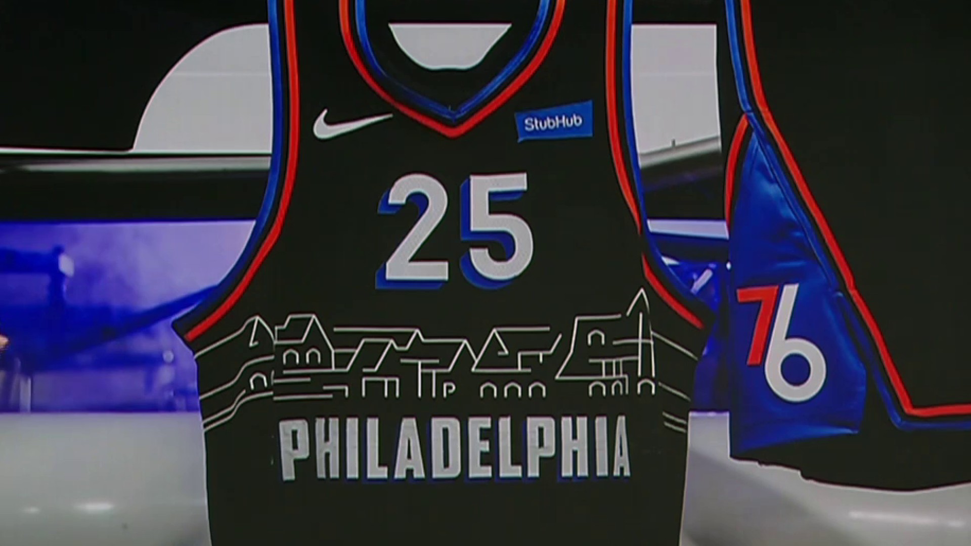 philadelphia 76ers black jersey