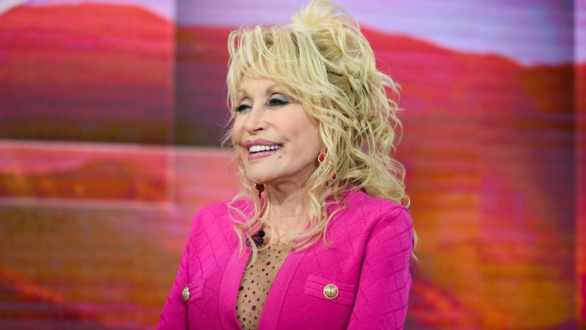 In this Nov. 20, 2019, file photo, Dolly Parton appears on the set of "TODAY."