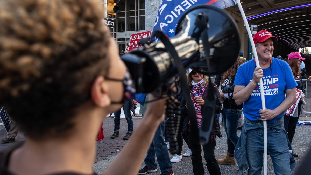 Dueling Demonstrations Outside Philadelphia’s Mail-in Ballot Counting ...