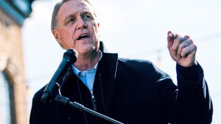 Senator David Perdue (R-GA) speaks during a campaign event as he runs for reelection at the Olde Blind Dog Irish Pub, in Milton, Georgia, December 21, 2020.