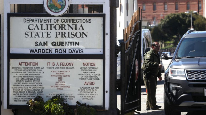 File Image: A view of San Quentin State Prison on March 13, 2019 in San Quentin, California.  (Photo by Justin Sullivan/Getty Images)