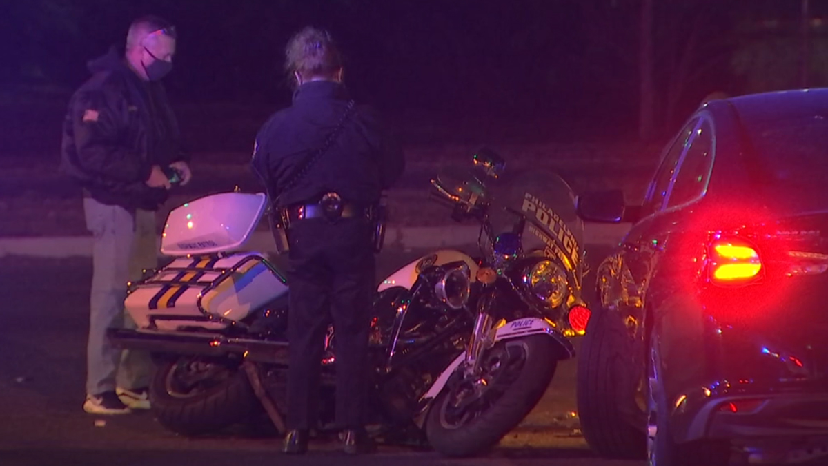 Philadelphia Motorcycle Cop Hospitalized After Getting Hit By Car ...