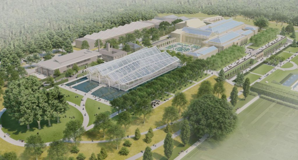 An artist's rendering of the Longwood Gardens Reimagined project