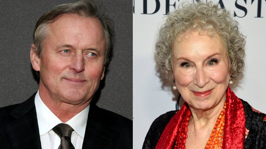 (Left) Author John Grisham, (Right) Author Margaret Atwood
