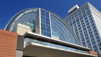 The exterior of Philadelphia's Kimmel Center for the Performing Arts