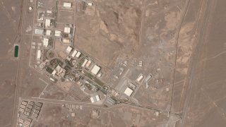In this satellite image from April 7, 2021, Planet Labs Inc. shows Iran's Natanz nuclear facility. Iran's Natanz nuclear site began enriching uranium at 60%.