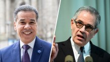 Carlos Vega (left) and Larry Krasner (right)