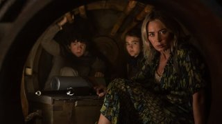 Emily Blunt, Millicent Simmonds and Noah Jupe star in “A Quiet Place Part II.”