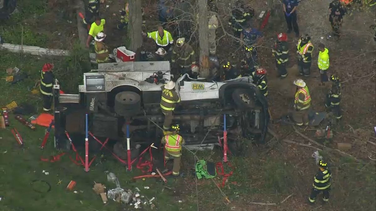 Crews Rescue Driver From Vehicle That Crashed Off NJ Road – NBC10 ...