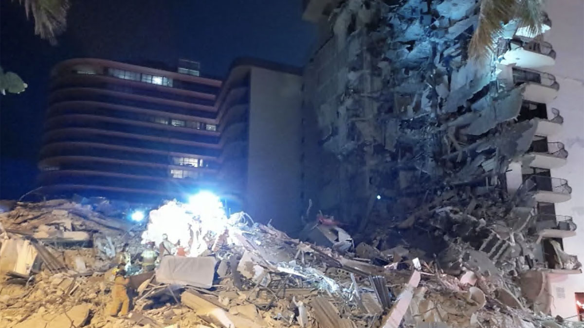 Massive Search And Rescue Effort After Partial Collapse Of ...