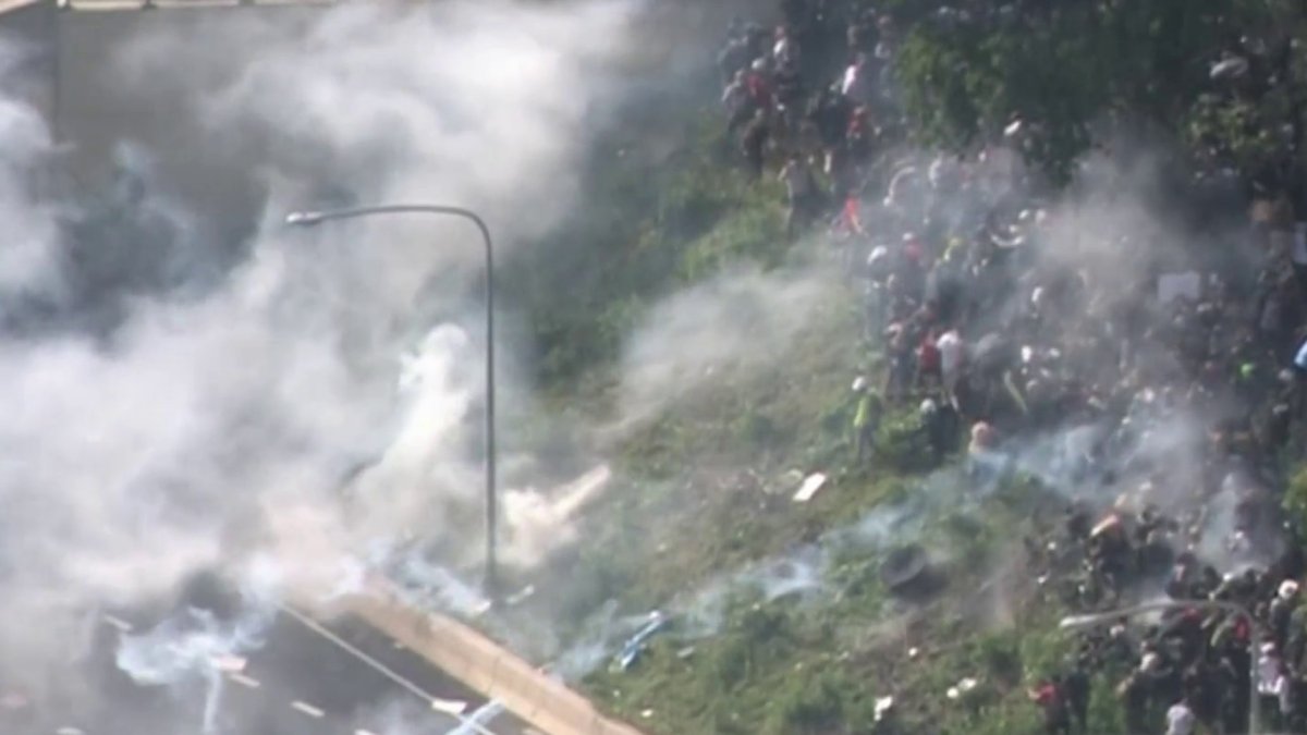 Tuesday Marks A Year Since Protesters Were Tear Gassed During Clash With Police On I 676 Nbc10 