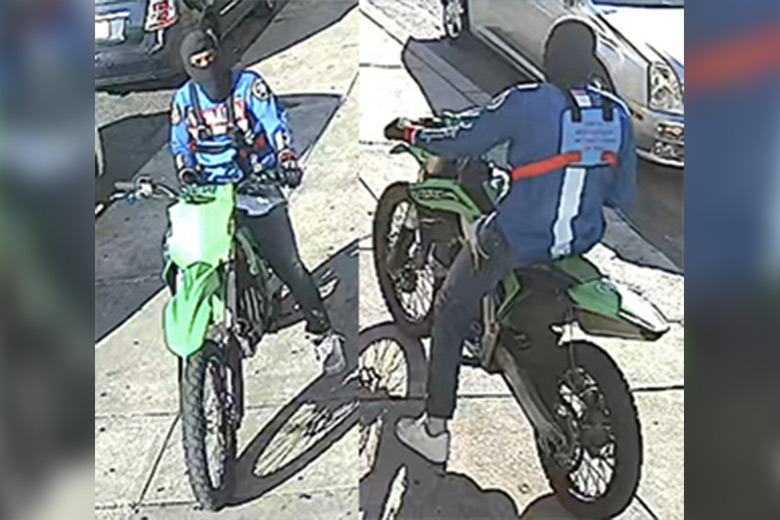 Surveillance image shows man on dirt bike wanted in a June 17, 2021 murder in Philadelphia