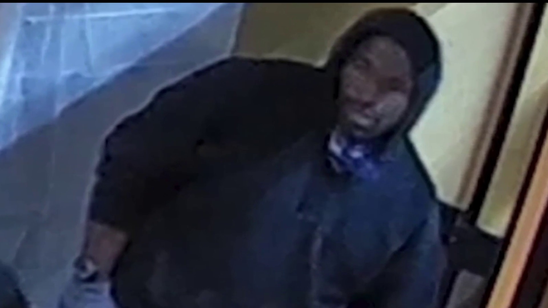 Surveillance photo of the suspect.