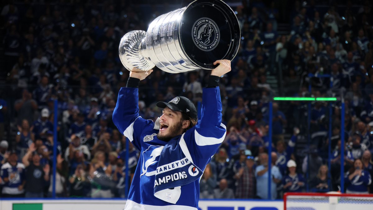 Tampa Bay Lightning celebrate Stanley Cup repeat