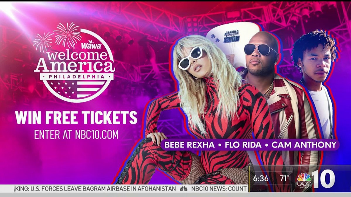 Bebe Rexha, Flo Rida and Fireworks Ready to Rock Wawa America