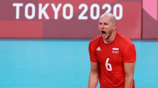Poland in the men's volleyball prelims