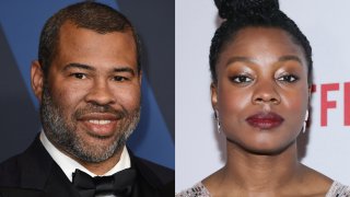 Jordan Peele, left, and Nia DaCosta