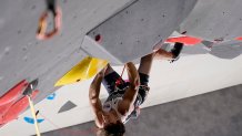 Nathaniel Coleman of Team USA scores silver for Sport Climbing Men's Combined Final on day thirteen of the Tokyo 2020 Olympic Games at Aomi Urban Sports Park on Aug. 5, 2021 in Tokyo, Japan.