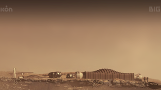 Mars Dune Alpha Conceptual Render: Visualization on Mars