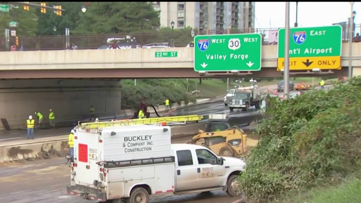 Vine Street Expressway Partially Reopens in Center City NBC10