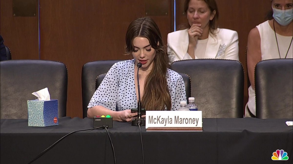 Watch Mckayla Maroney Delivers Powerful Testimony At Senate Hearing Nbc10 Philadelphia<script async src=