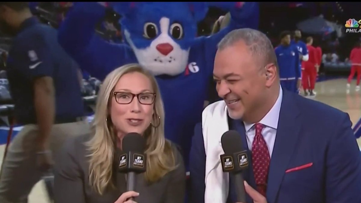 New 76ers PlaybyPlay Announcer Kate Scott Calls Her 1st Game NBC10