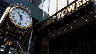 The entrance to Trump Tower on 5th Avenue is pictured in the Manhattan borough of New York City, May 19, 2021.