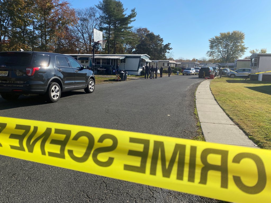 Police investigate a Southampton Township double shooting