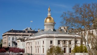 Gold dome of the New Jersey State Capitol Building in Trenton