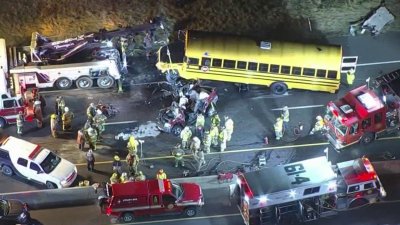 I-78 Reopens After Pair of Crashes – 1 Including a School Bus – Kill at Least 4