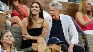 Katharine McPhee with her husband David Foster