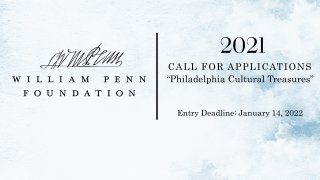 William Penn Foundation Call for Entries for "Philadelphia Cultural Treasures"