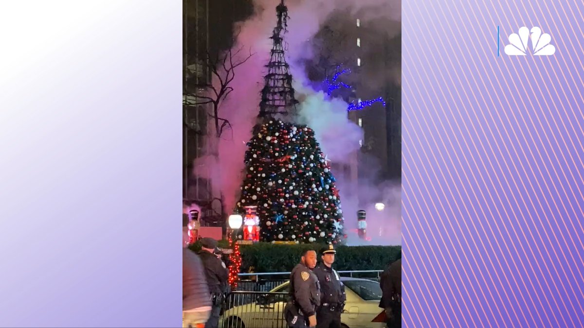 Fox News Christmas Tree Set on Fire NBC10 Philadelphia