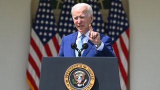 US President Joe Biden speaks about gun violence prevention in the Rose Garden of the White House in Washington, DC, on April 8, 2021.