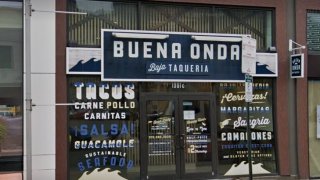 the front of Buena Onda on Callowhill Street in Philadelphia