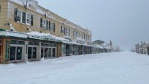 Snow in Ocean County, New Jersey.