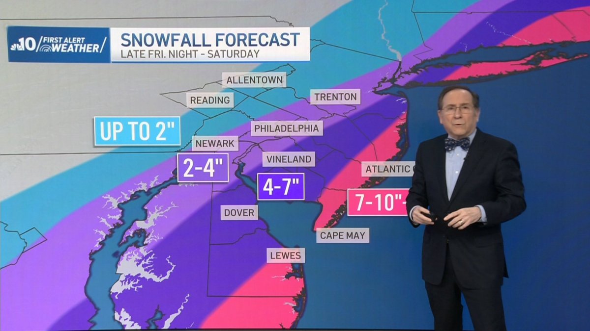 Tracking Saturday Snow That Could Dump Inches of Snow – NBC10 Philadelphia
