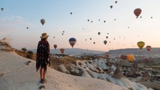 Göreme, in the Cappadocia region of central Turkey.