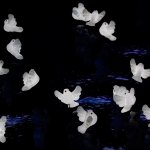 Doves glow during the opening ceremony of the 2022 Winter Olympics, Friday, Feb. 4, 2022, in Beijing.