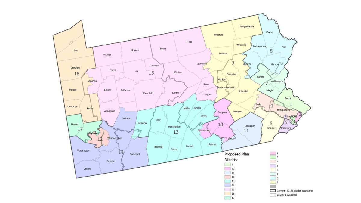 Pennsylvania 2022 Election Calendar Pennsylvania Supreme Court Picks New Map Of Us House Districts – Nbc10  Philadelphia