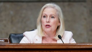 FILE - In this Sept. 28, 2021, photo, Sen. Kirsten Gillibrand, D-N.Y., speaks during a Senate Armed Services Committee hearing on Capitol Hill in Washington.